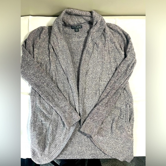 Barefoot Dreams Sweaters - Barefoot Dreams CozyChic Lite‎ Circle Cardigan in Gray xs/small